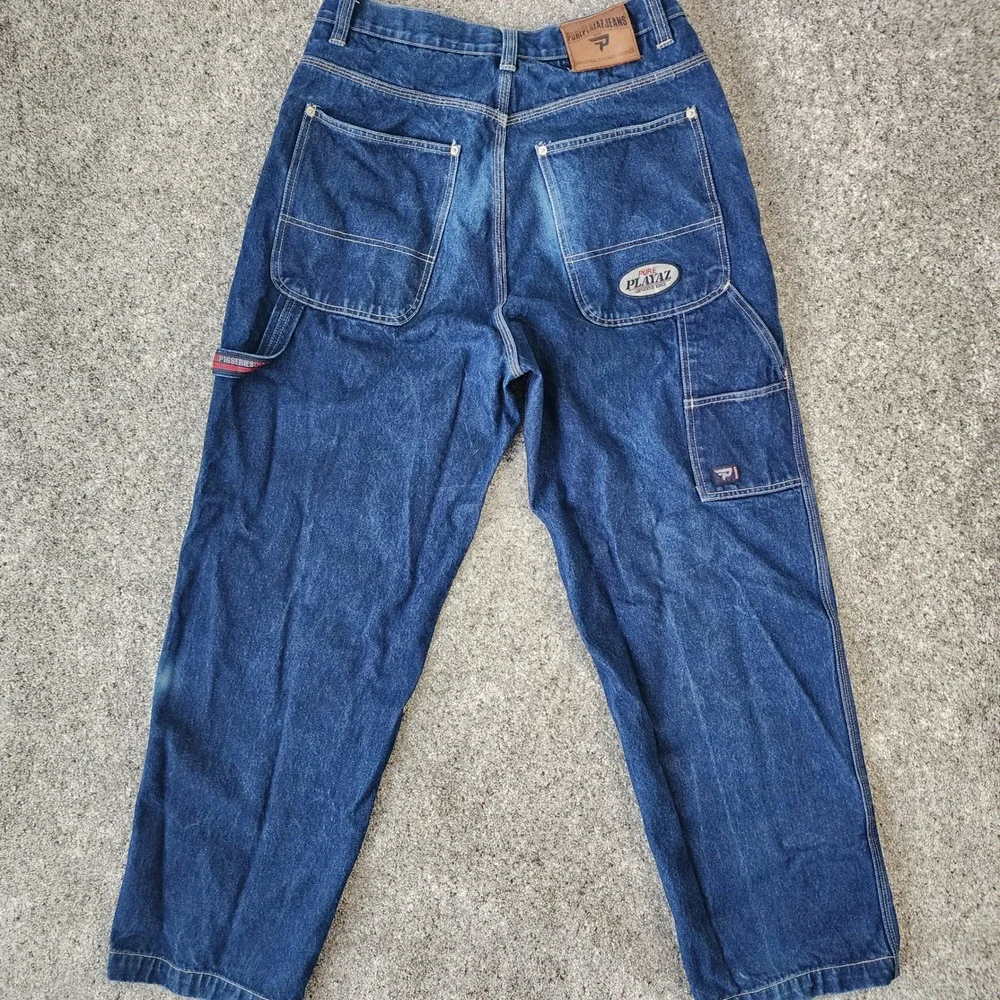 Pure Playaz Carpenter Jeans Mens 34x32 Baggy Y2K P18 Series Wide Leg Denim GUC